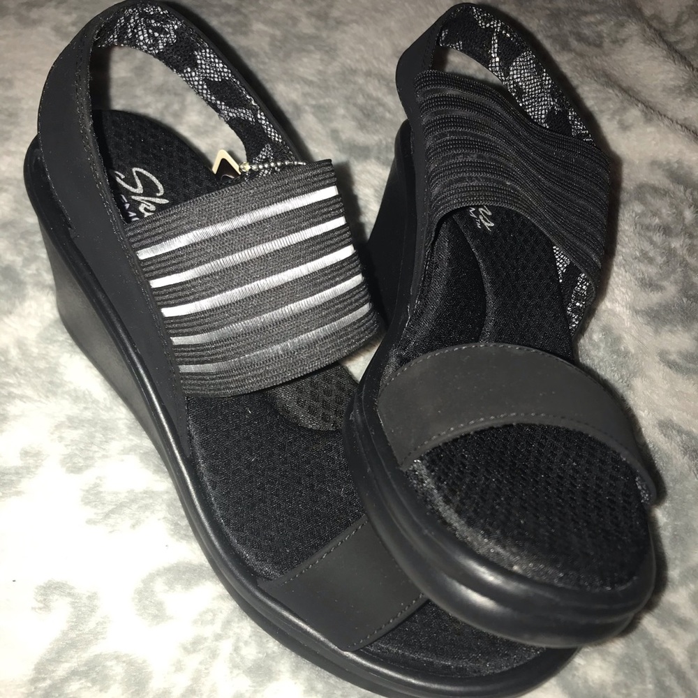 Black Sketchers Cali with Memory Foam